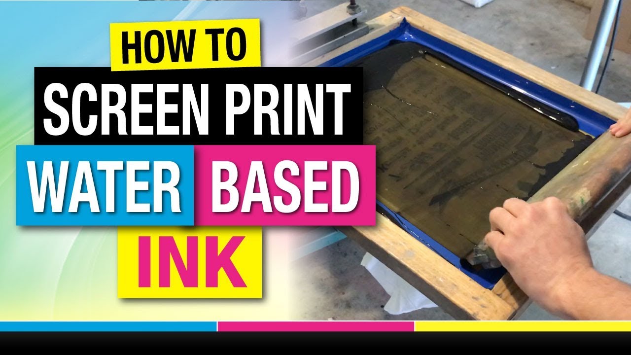 How to Screen Print Water Based Ink on T-Shirts