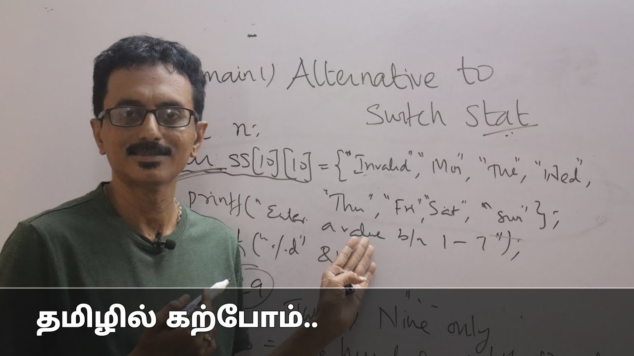 Alternative to switch statement - C basics and short cut