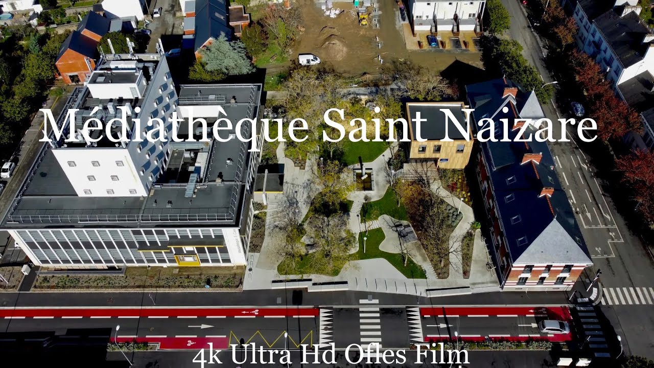 Des changements  autour de la Médiathèque #SaintNazaire Video#4k #UltraHd