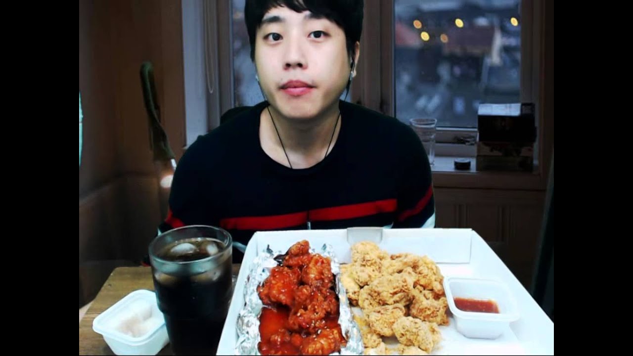 [아캔]네네치킨 스노윙+ 양념! 먹방 ㅋㅋㅋ