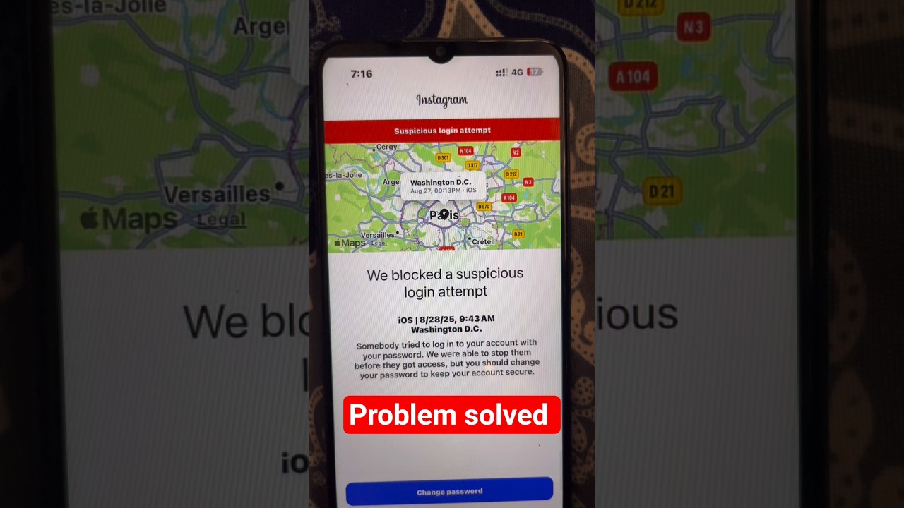 we blocked a suspicious login attempt instagram / instagram we blocked a suspicious login attempt