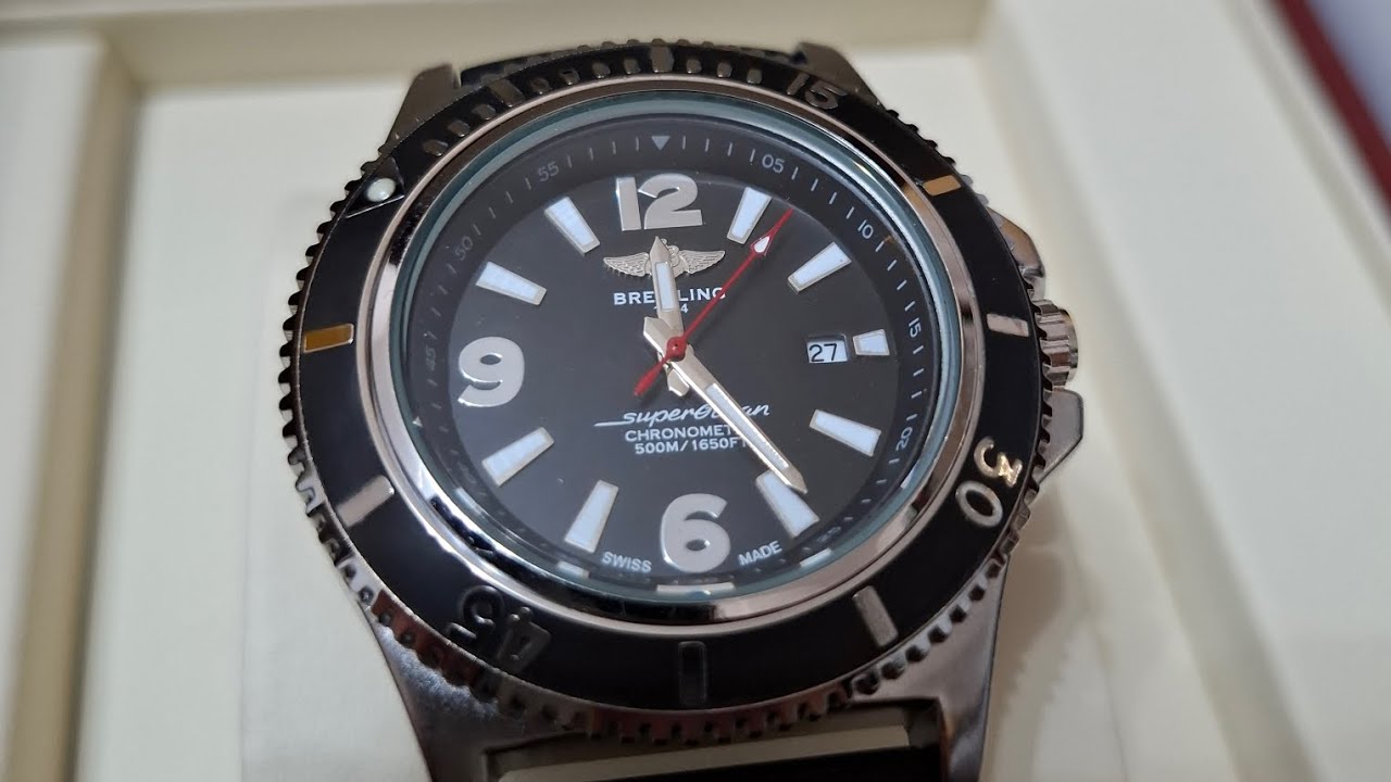 Breitling SuperOcean с черным циферблатом
