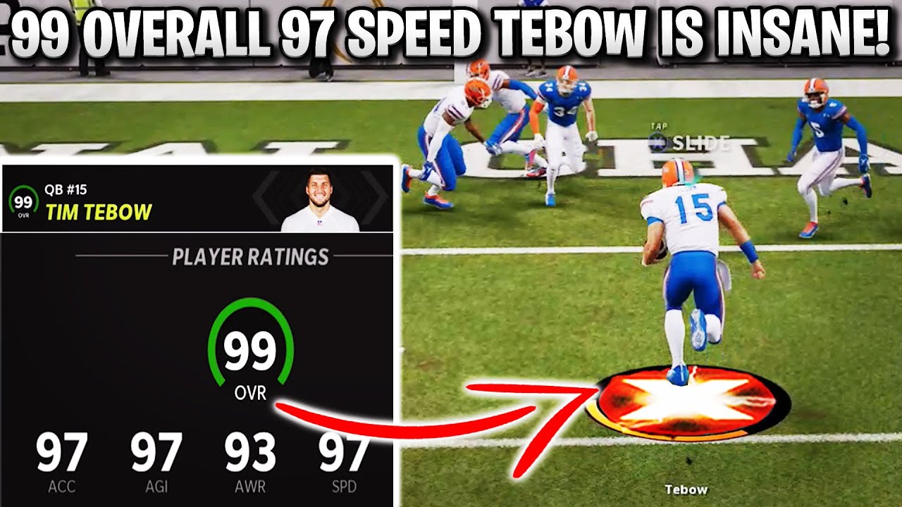 99 OVERALL 97 SPEED TIM TEBOW IS INSANE! CAMPUS LEGENDS GAMEMODE GAMEPLAY! | MADDEN 22