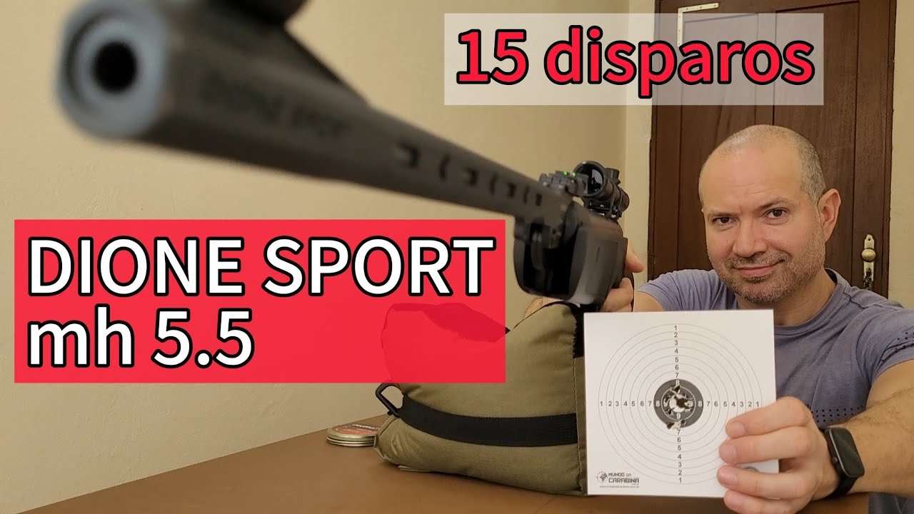 15 Disparos - DIONE SPORT MH 5.5 - Chumbinho Rifle PROMAX