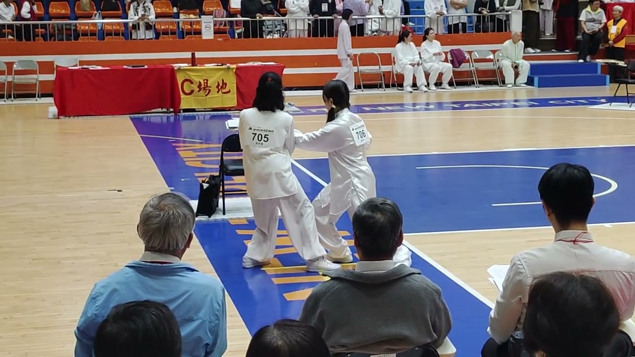 新北市城市盃推手對鍊比賽第二名：美麗、倩如