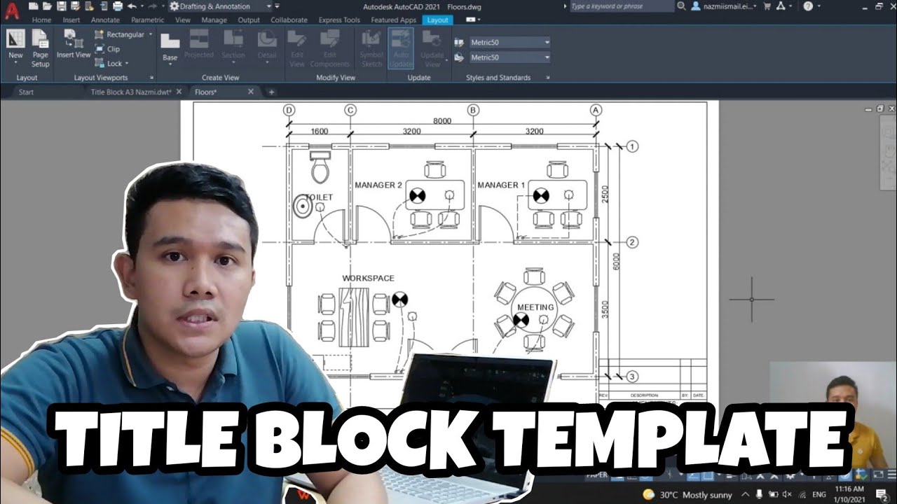 Membuat Title Block Template Dalam AutoCAD