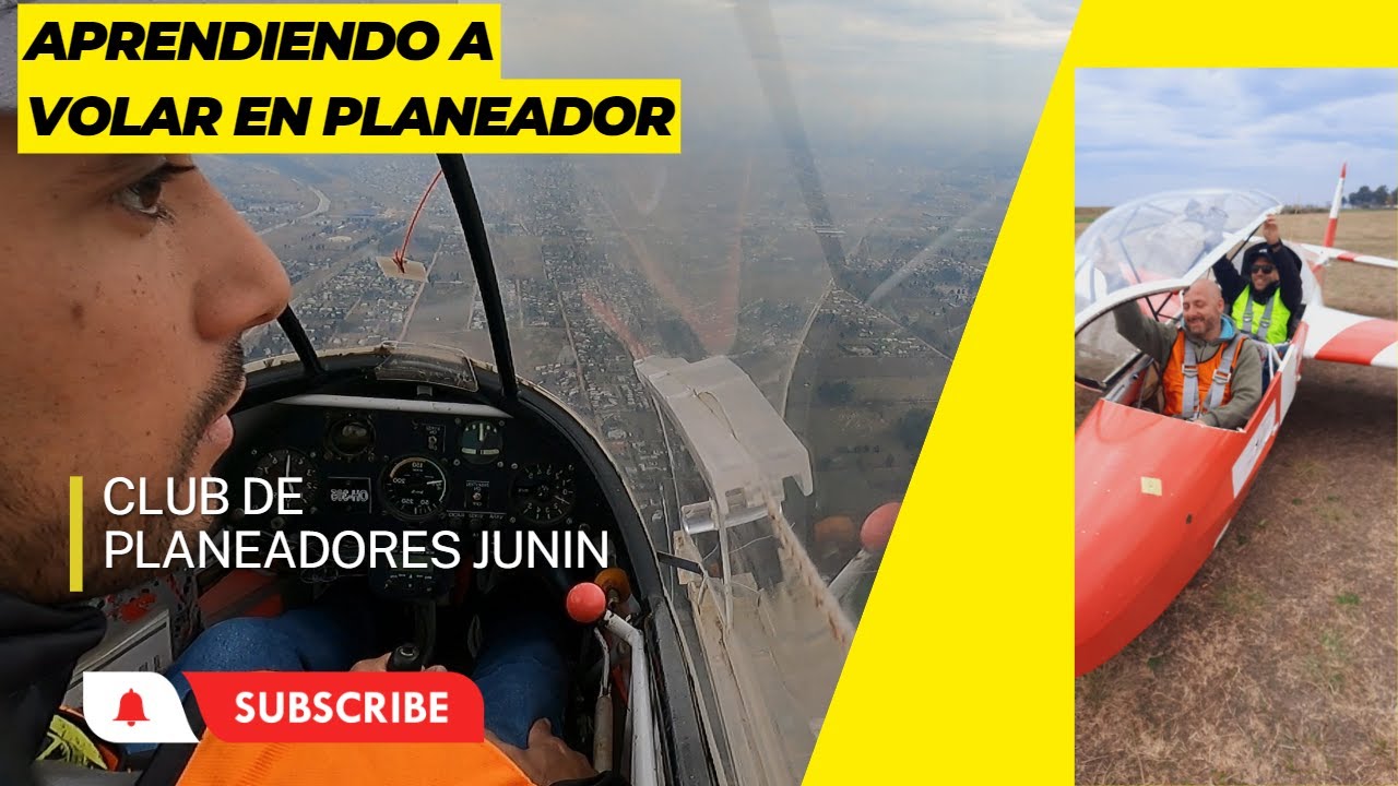 Aprendiendo a Volar! Learning to fly! Instrucci&oacute;n b&aacute;sica de planeador / flying glider lessons