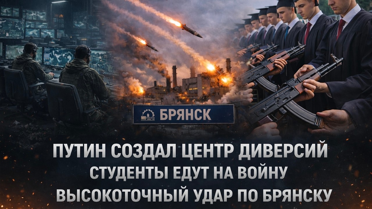 ПУТИН СОЗДАЛ ЦЕНТР ДИВЕРСИЙ, СТУДЕНТЫ ЕДУТ НА ВОЙНУ, ВЫСОКОТОЧНЫЙ УДАР ПО БРЯНСКУ: НОВОСТИ НЕДЕЛИ