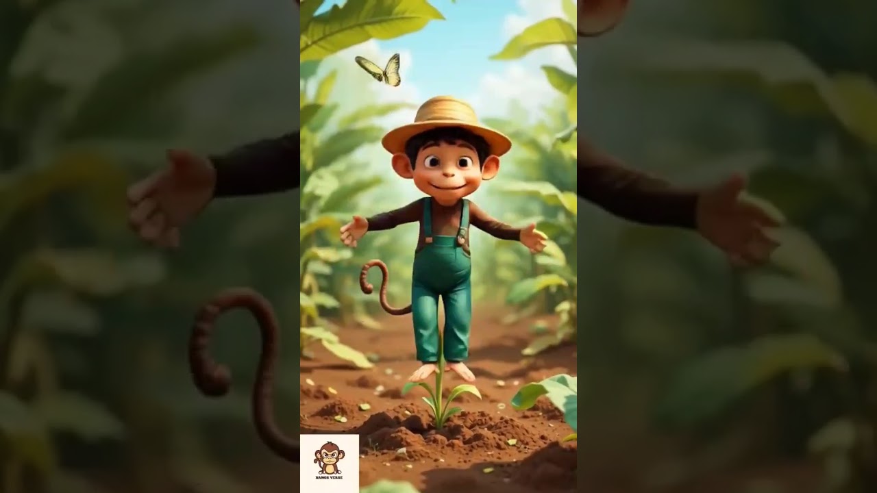 🐒 Monkey Farmer Drives Tractor to Harvest Bananas 🍌|