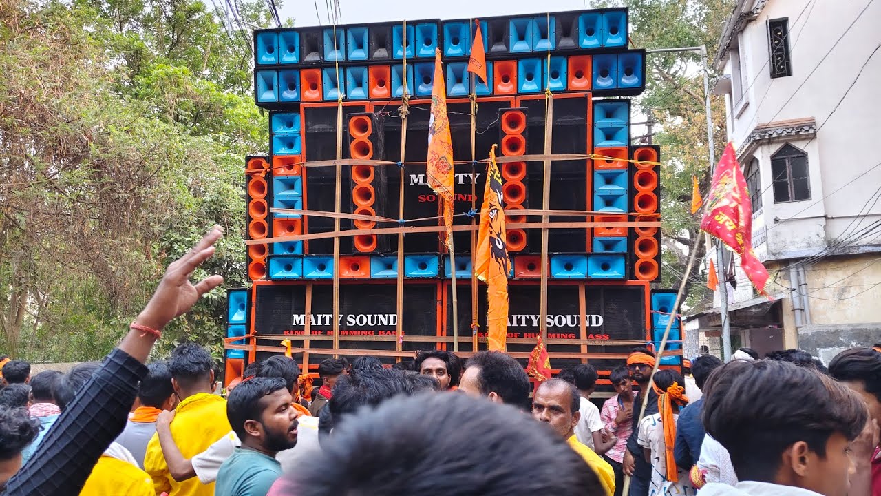 Maity Sound Purulia king👑 PURULIA RAMNAVAMI ROAD SHOW 2025 |Purulia POWER MAITY SOUND Khatarnak Bass