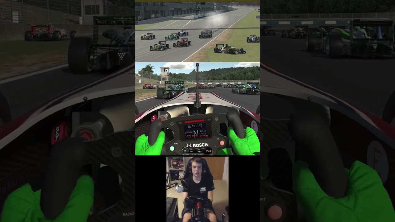 Just your typical F3 start... iRacing