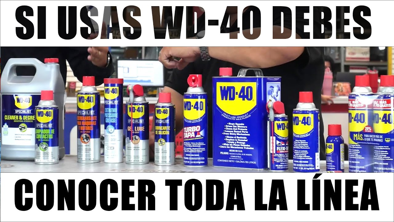 ¡Importantes datos sobre los lubricantes WD-40!!!