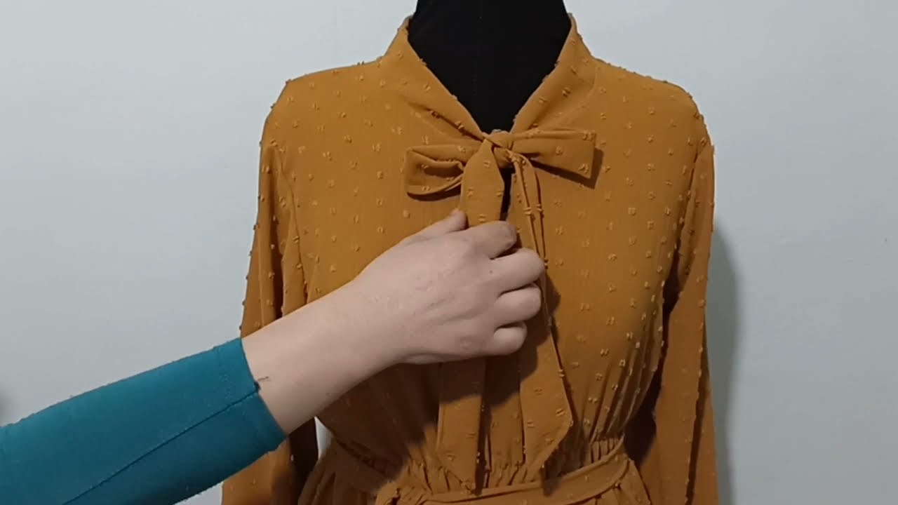 خياطة وتفصيل ليكات بأكمام 🌟مودال جديد بقماش كريب بوكلي