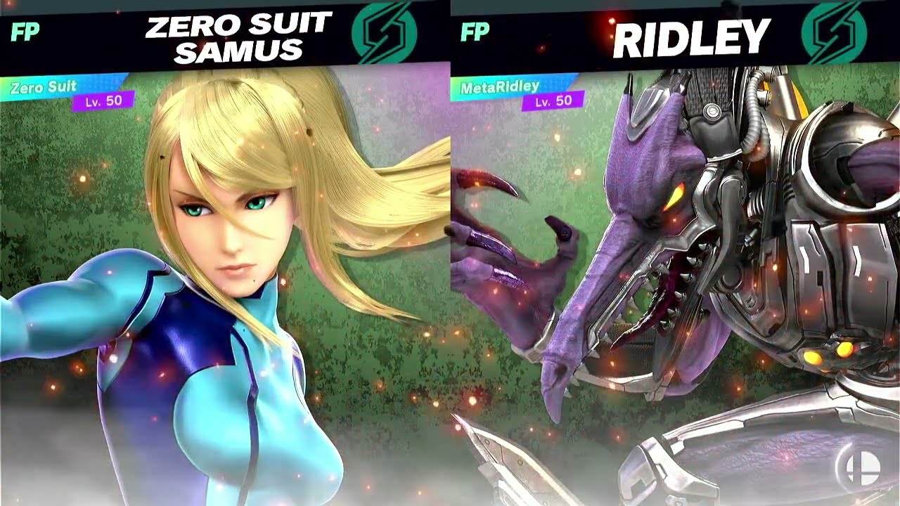 Super Smash Bros Ultimate Amiibo Fights Zero Suit Samus vs the World EX vs Meta Ridley