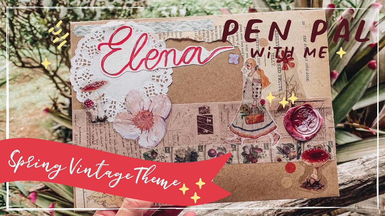 PEN PAL WITH ME | Spring Vintage Theme | Snail mail | Indonesia