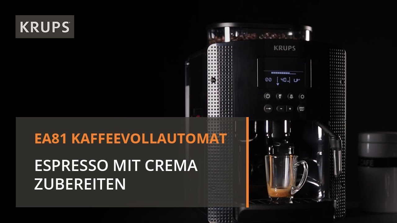 Wie man einen Espresso mit einem Espresso-Kaffee-Vollautomat zubereitet | Krups