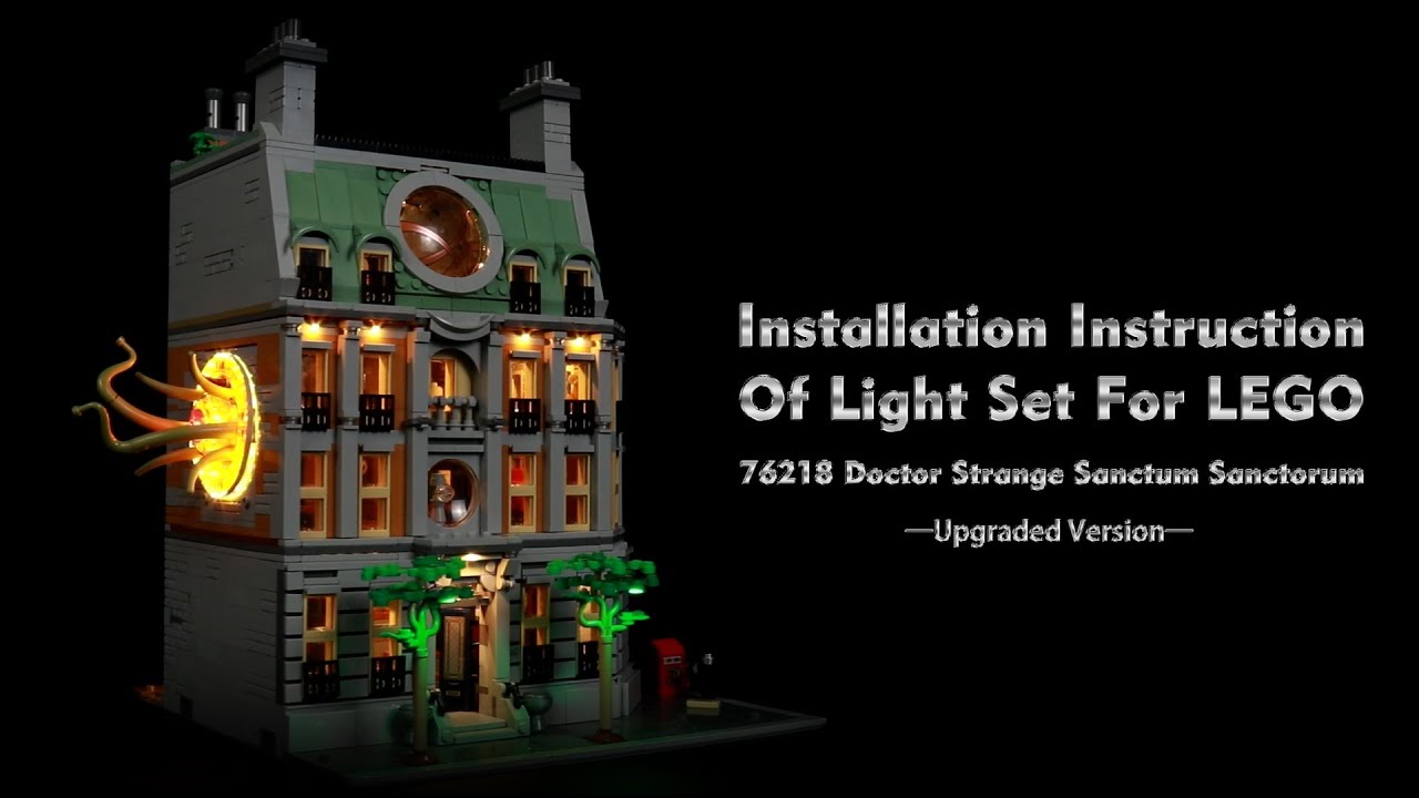 Installation Instruction Of Light Set For LEGO 76218 Doctor Strange Sanctum Sanctorum.