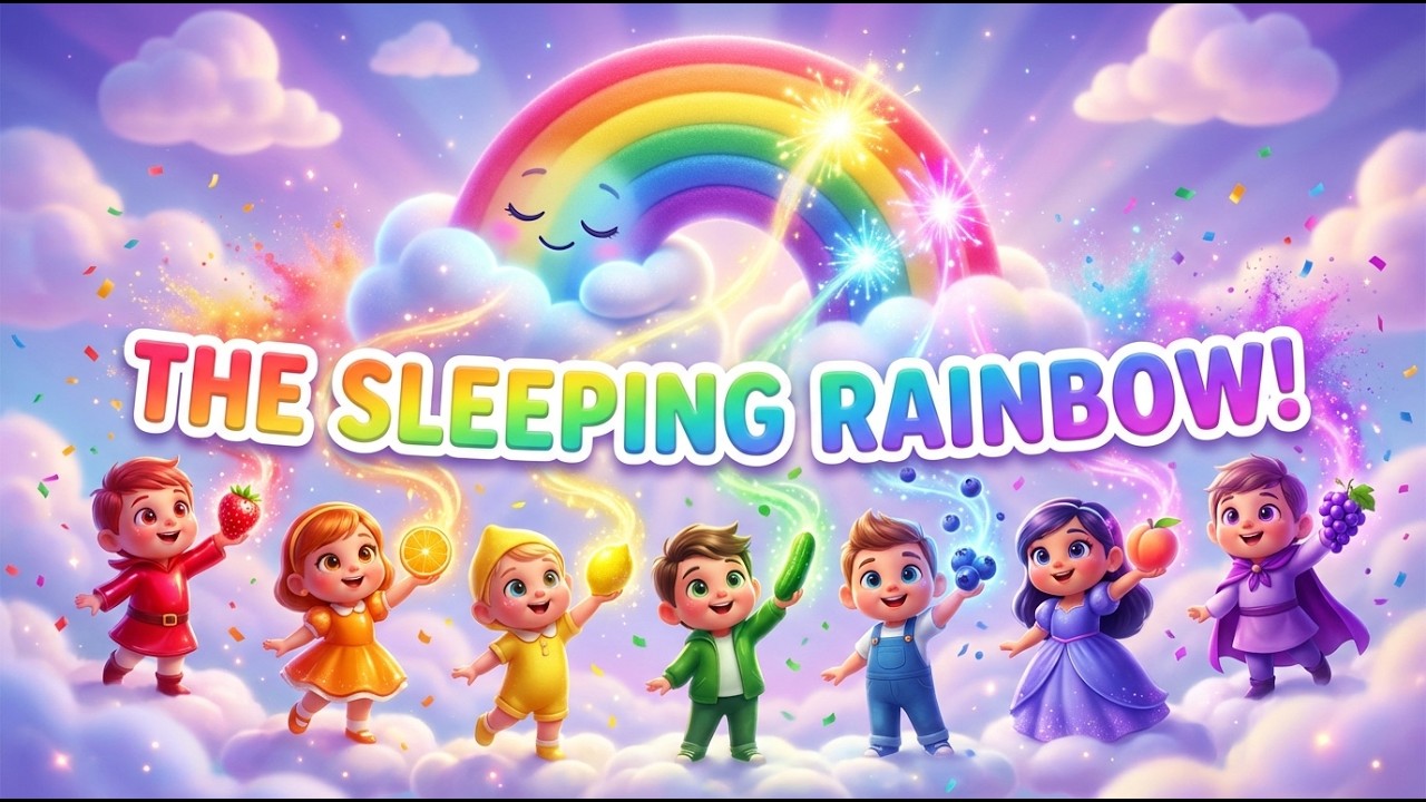 The Sleeping Rainbow 🌈🍓 | Magical Healthy Fruits Story for Kids