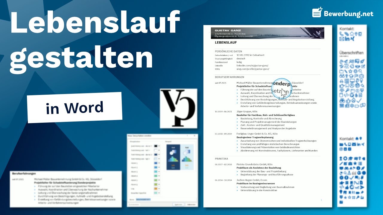 Lebenslauf gestalten - So sticht dein Design hervor!