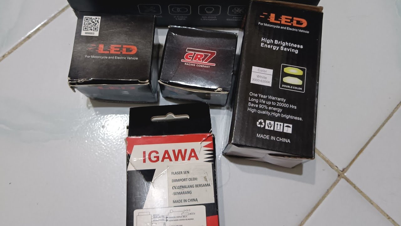 Modifikasi Lampu LED CR7 MW318 pakai relay Igawa switch on/off Hazard Strobo #ev #electric #vehicle