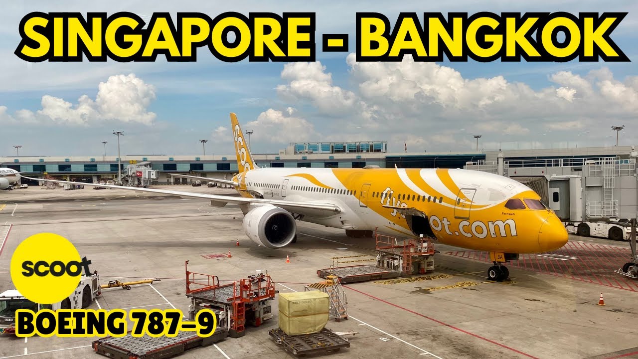 Widebody Aircraft .. Scoot Singapore to Bangkok TR-610