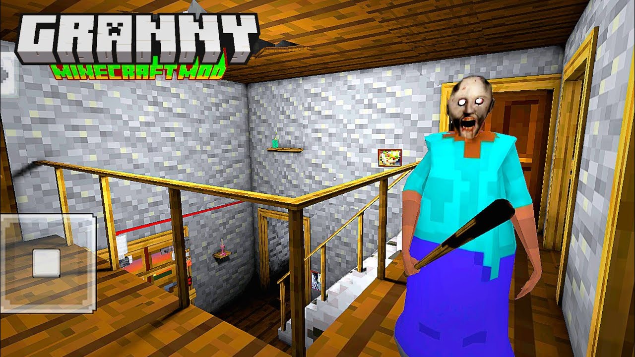 Granny Game Horror Escape Gameplay | Granny Minecraft Mod Ep 4