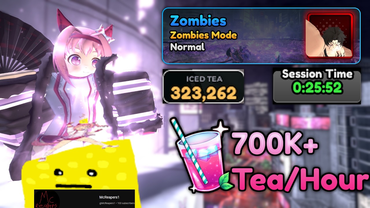 700K+ Tea / Hour SOLO Summer Zombies Event Strat | Anime Vanguards