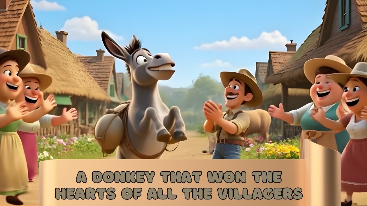A donkey that won the hearts of all the villagers | moral horizon toons#cartoon #animation #movie