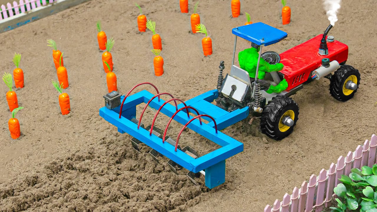 Top most creative diy mini tractor modern agriculture machinery science project | @Sunfarming