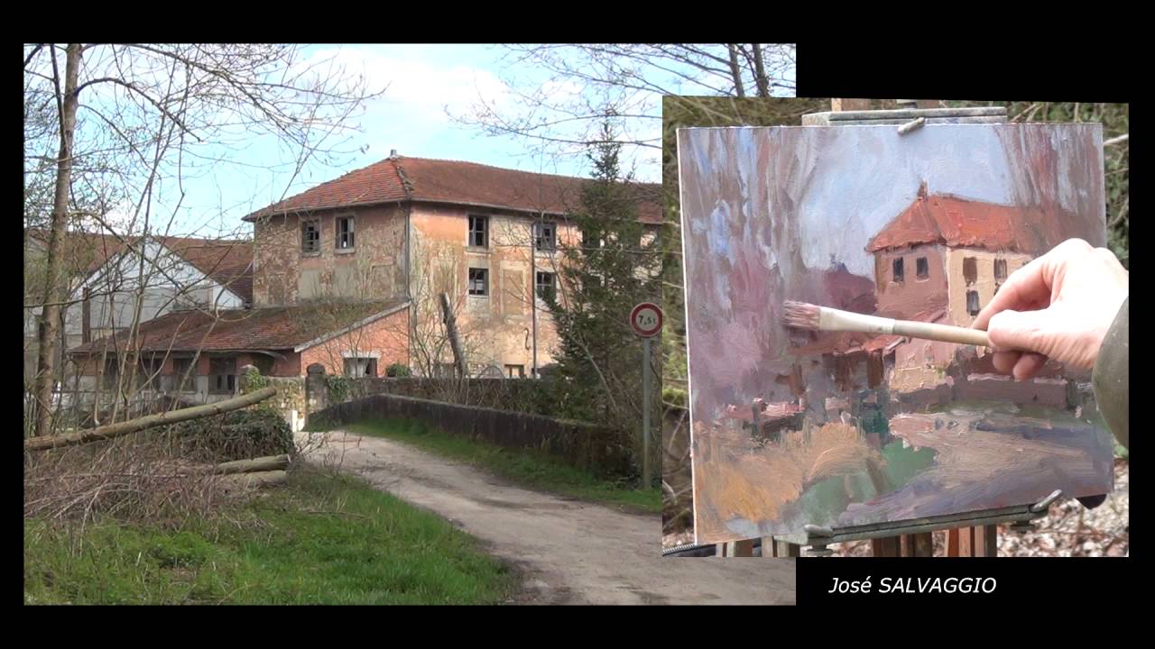 José SALVAGGIO plein air painting 31 Old factory