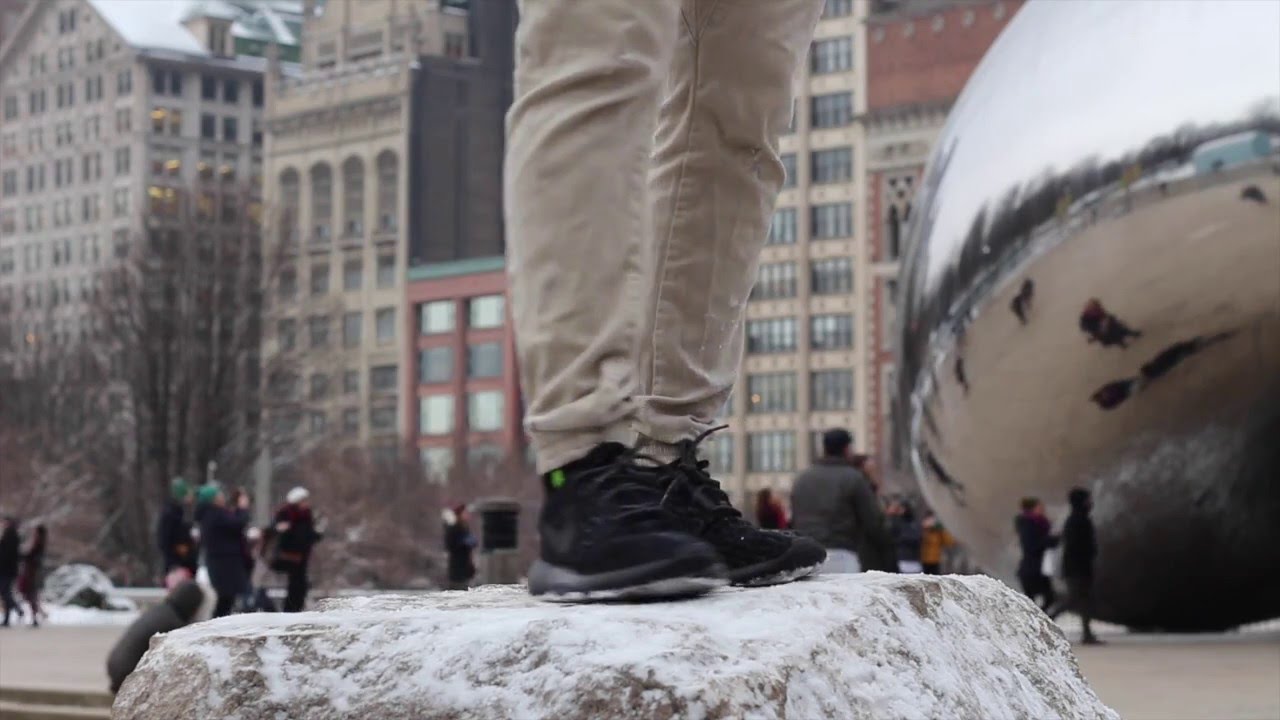 ROSHE RUN YEEZY 350 PIRATE BLACK CUSTOM ON FOOT REVIEW