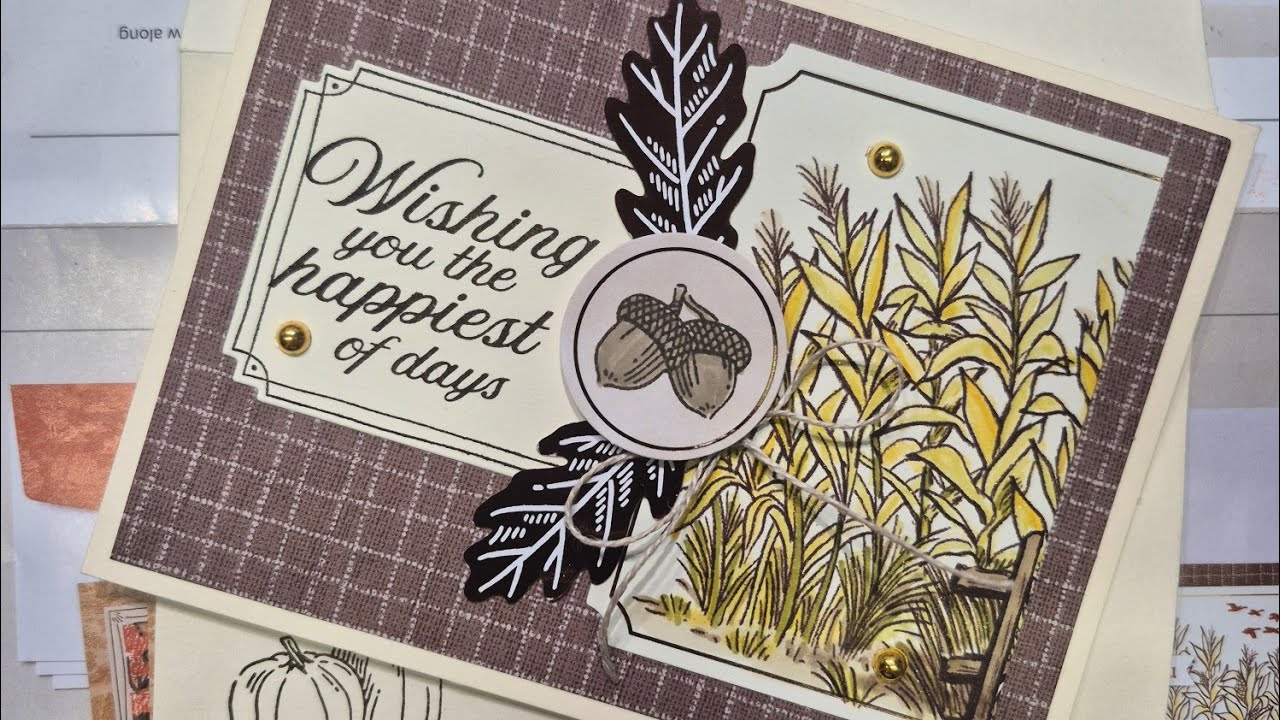 Сентябрь 2025 г. Альтернативное видео Paper Pumpkin №9 с участием Fall For Toile от Stampin'Up!