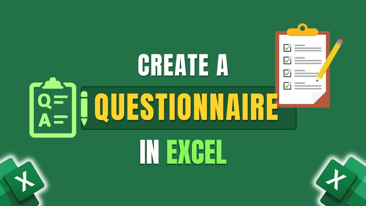 Как создать анкету в Excel