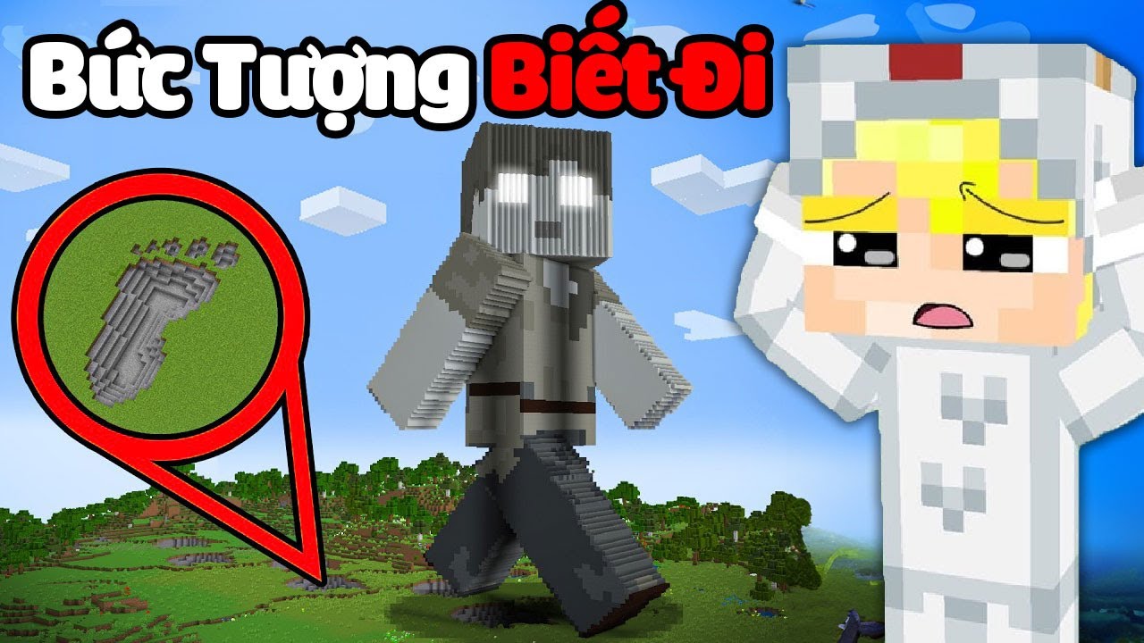 Chạy Ngay Đi Nếu Bạn Thấy Bức Tượng Này Trong Minecraft 😨😱