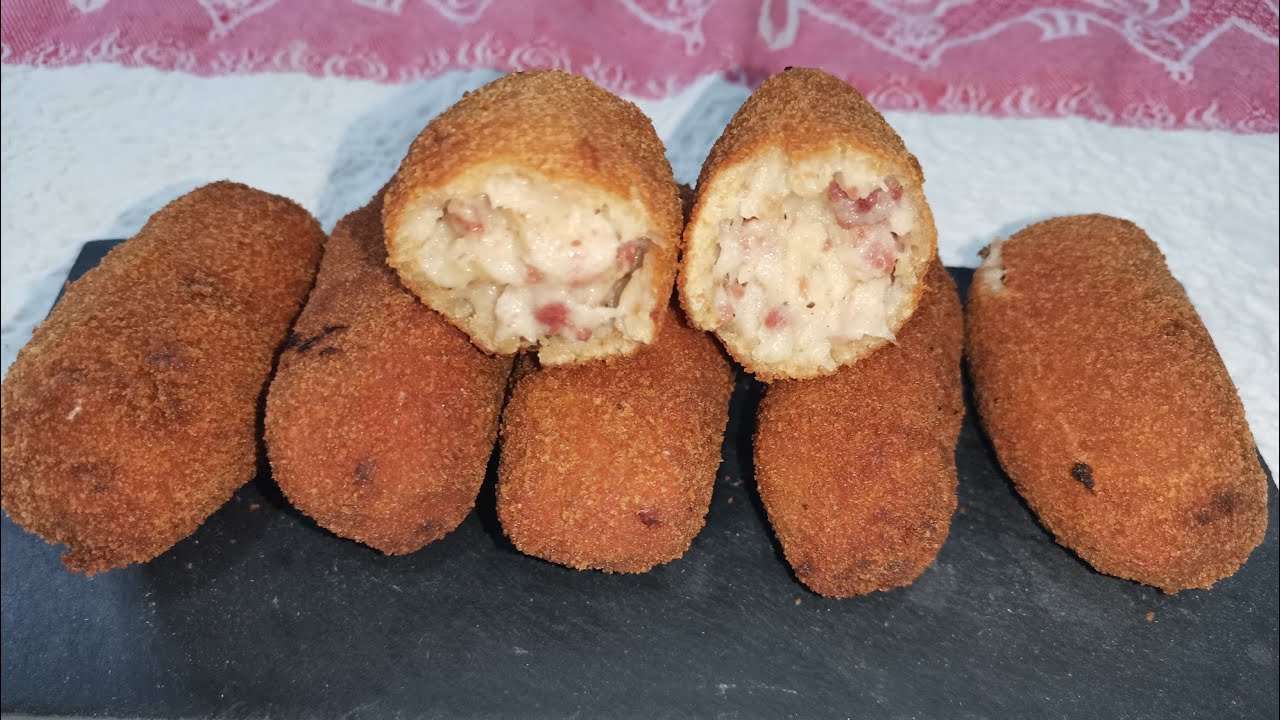 Croquetas caseras de jamón serrano!! te quedarán riquísimas, súper cremosas y muy fáciles de hacer 😋