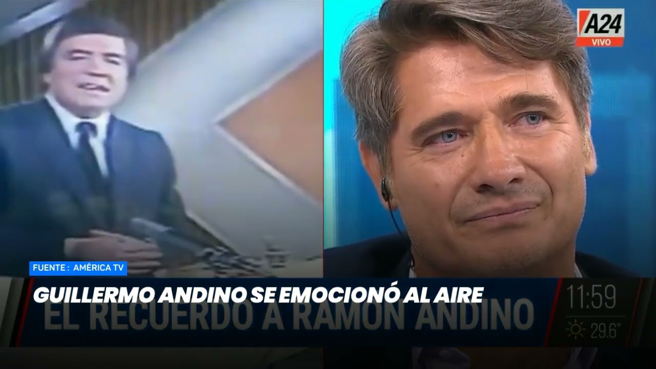 Guillermo Andino se emocion&oacute; al aire- Minuto Argentina