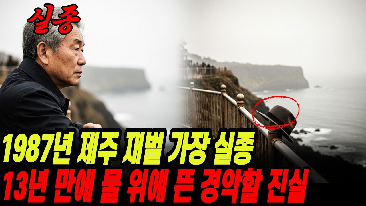1987년 제주바다 재벌 가장 실종, 13년 만에 물 위에 뜬 믿을 수 없는 진실