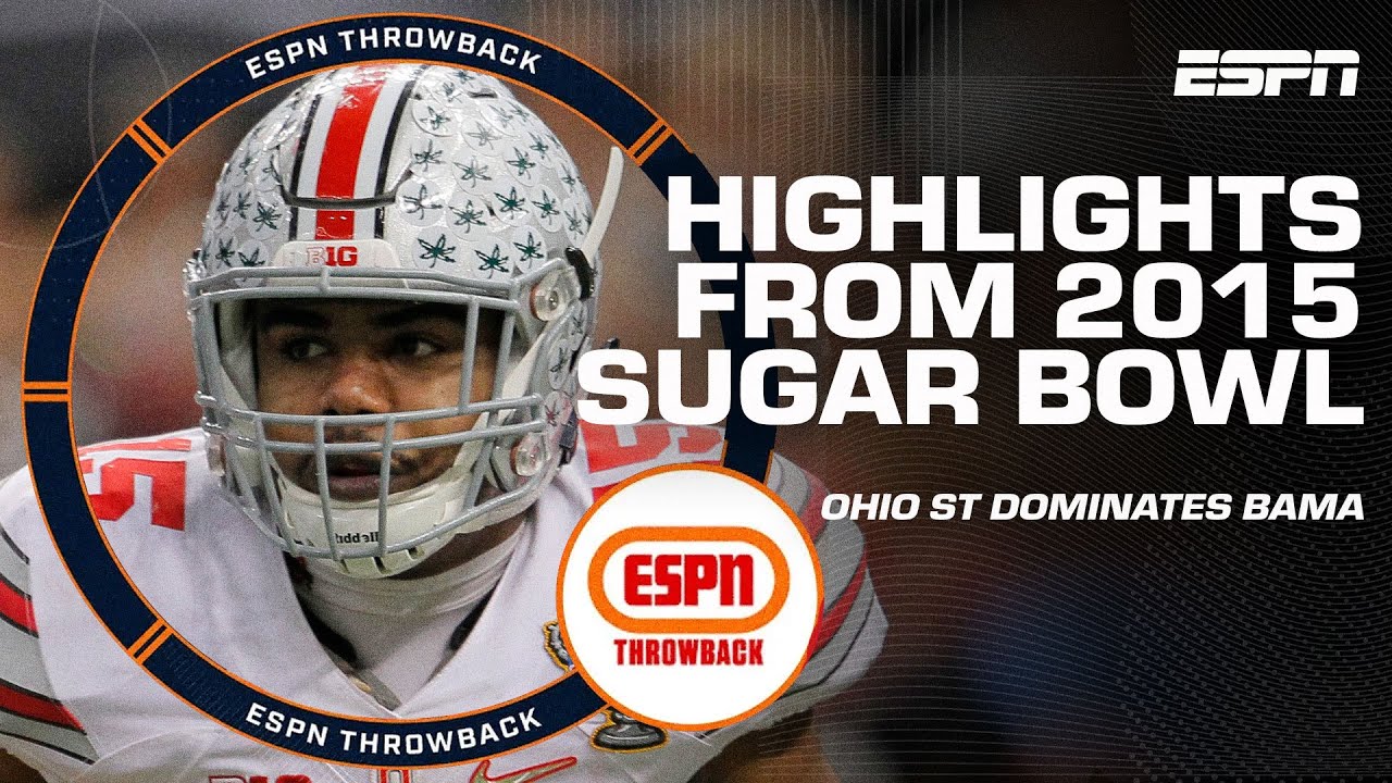 FIRST College Football Playoff HIGHLIGHTS: Ohio State vs. Alabama in 2015 🏈 | Iconic Moments
