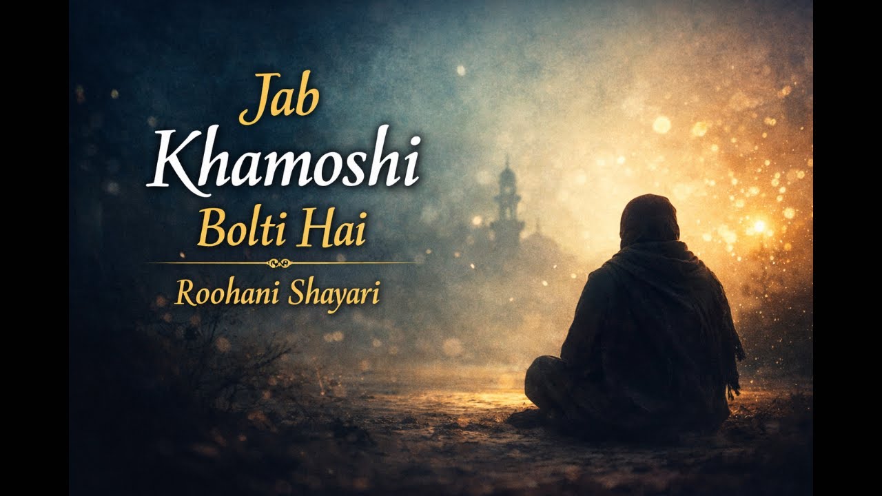 Jab Khamoshi Bolti Hai | Roohani Shayari | Andaz-E-Alfaz