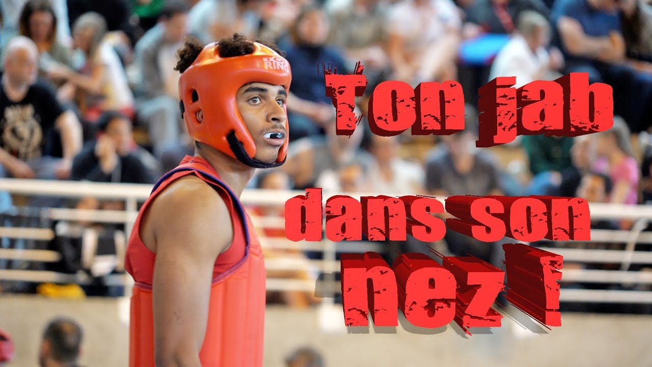 Ton jab dans son nez ! (sanda, championnat de France)