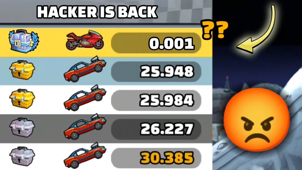 HACKER IS BACK 😡 IN COMMUNITY SHOWCASE | Hill Climb Racing 2
