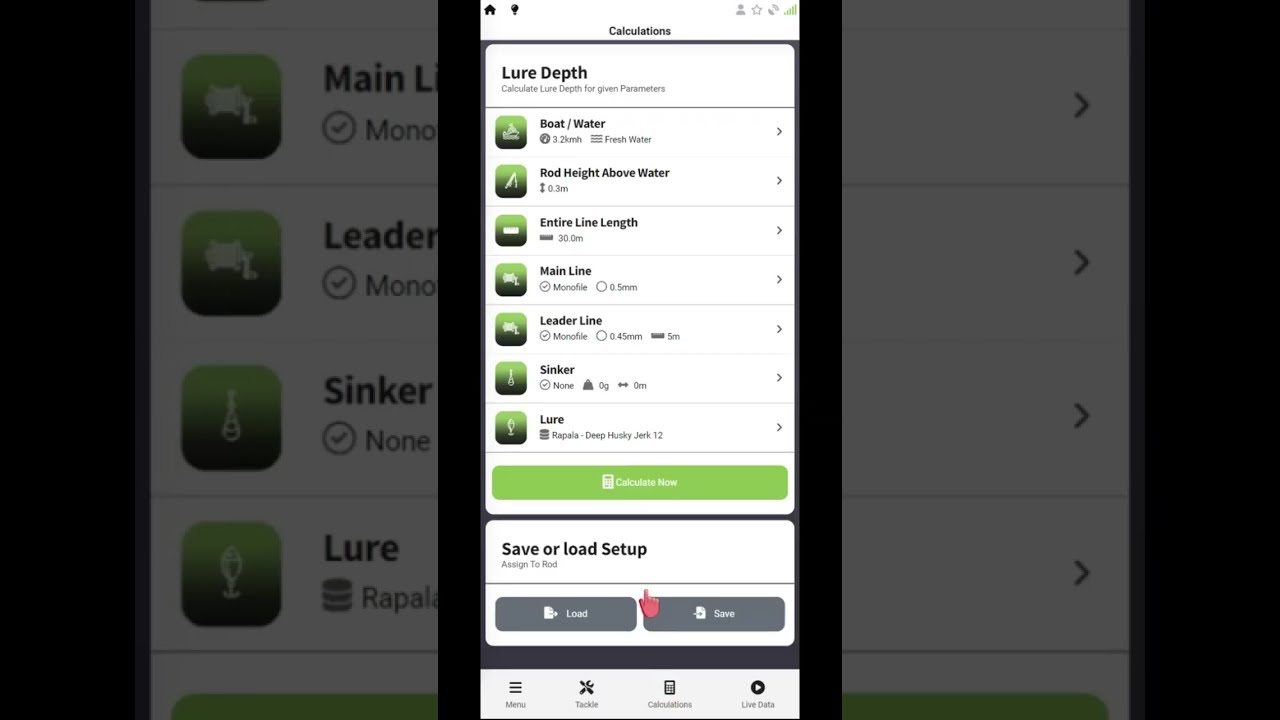 Trolling Depth Calculator App - Lure depth calculator for trolling