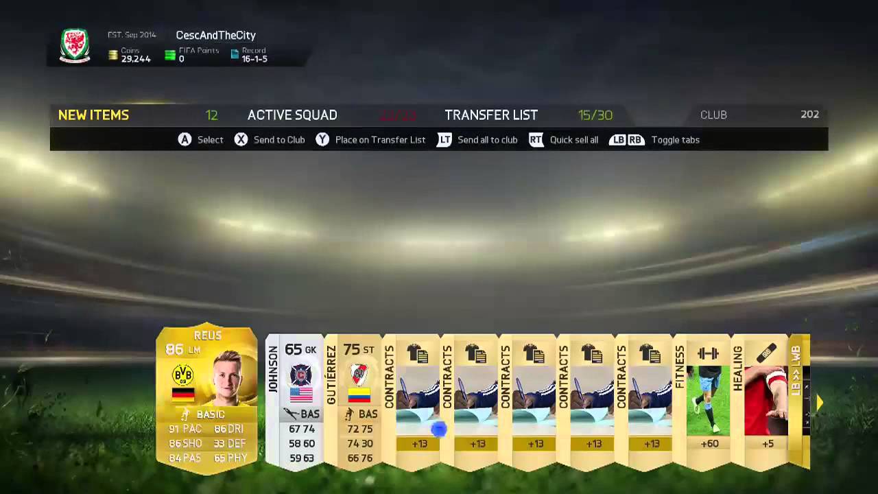 fifa 15 pack opening glitch/ hack with 150k player how to get better players in packs