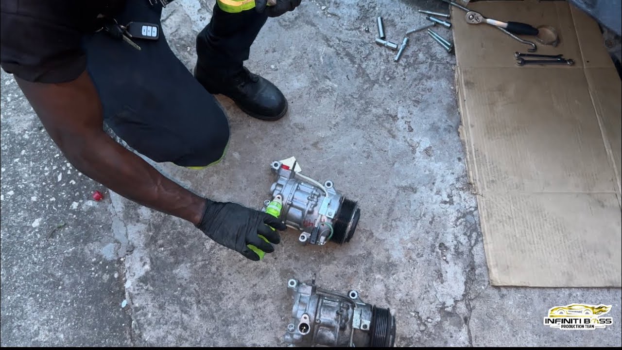 Замена компрессора кондиционера Honda Accord 2018-2020 / подробное видео
