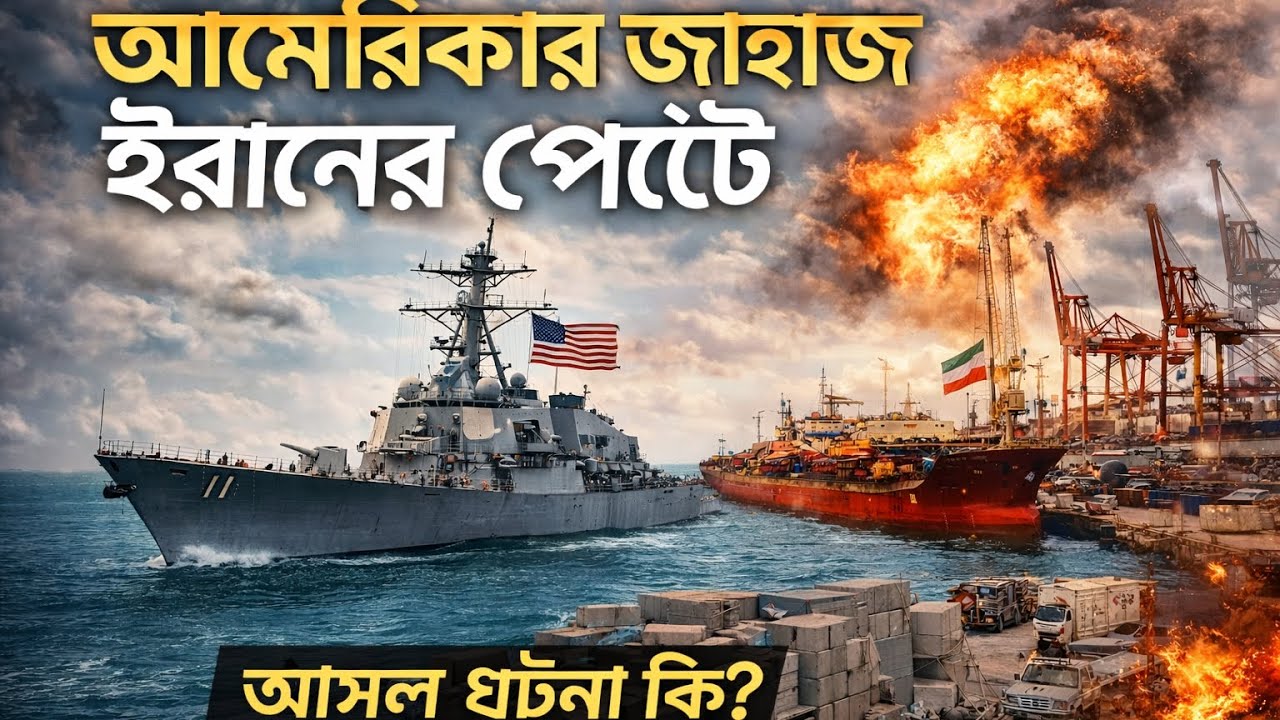 ইরানের পোর্টে মার্কিন জাহাজ – সত্য নাকি গুজব?