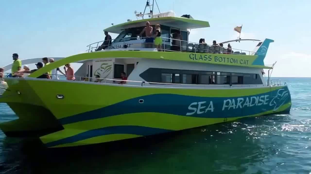 Glass bottom Catamaran Mallorca
