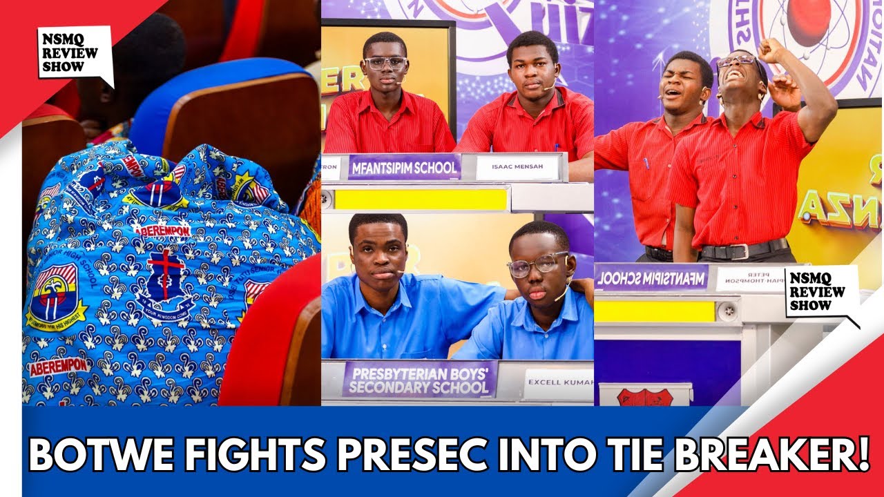 Eii 😳 Mfantsipim School Take Presec Legon Into TIE BREAKER After Riddle Round || NSMQ 2024 Semifinal