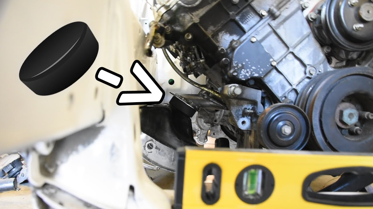 Making A Motor and Trans Mount Using HOCKEY PUCKS?!