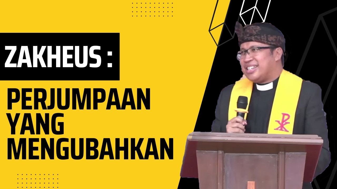 Pdt. Dr. Alfred Anggui | Zakheus: Perjumpaan Yang Mengubahkan