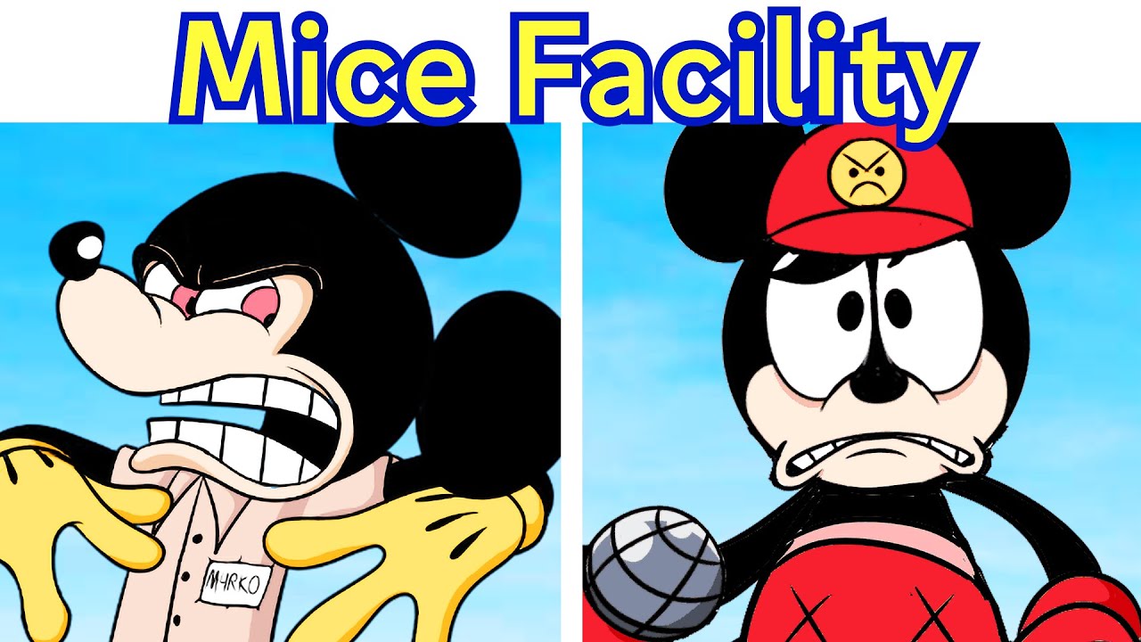 FNF VS Mouse: Mice Facility (Mouse Retake) + Cutscenes (Mickey, Markus, Marko, Simon..)